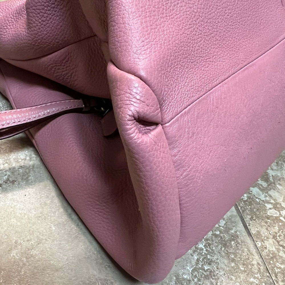 Coach Pink Leather Satchel - Picture 6 of 8